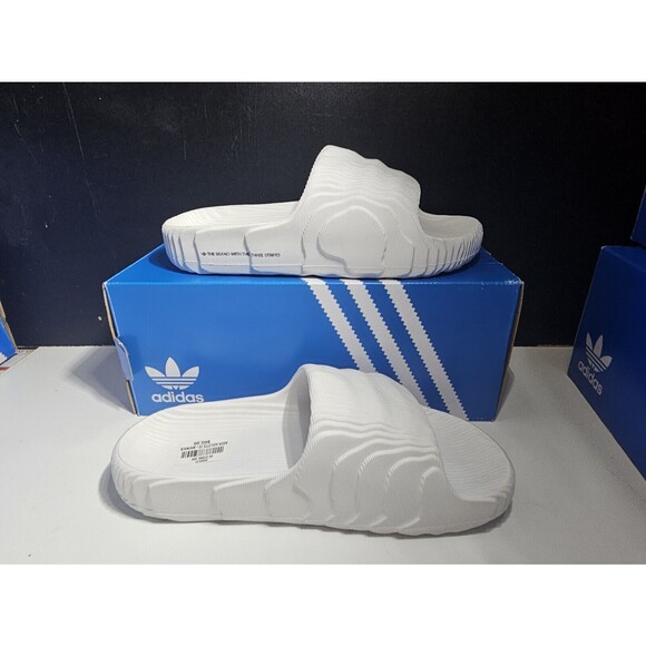 New Men\'s Size 8 Adidas Originals OFF WHITE Adilette 22 slide HQ4672 main image 5